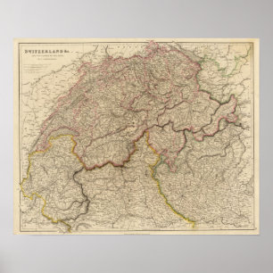 Poster La Suisse, Alpes