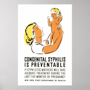 Poster La syphilis congénitale est évitable