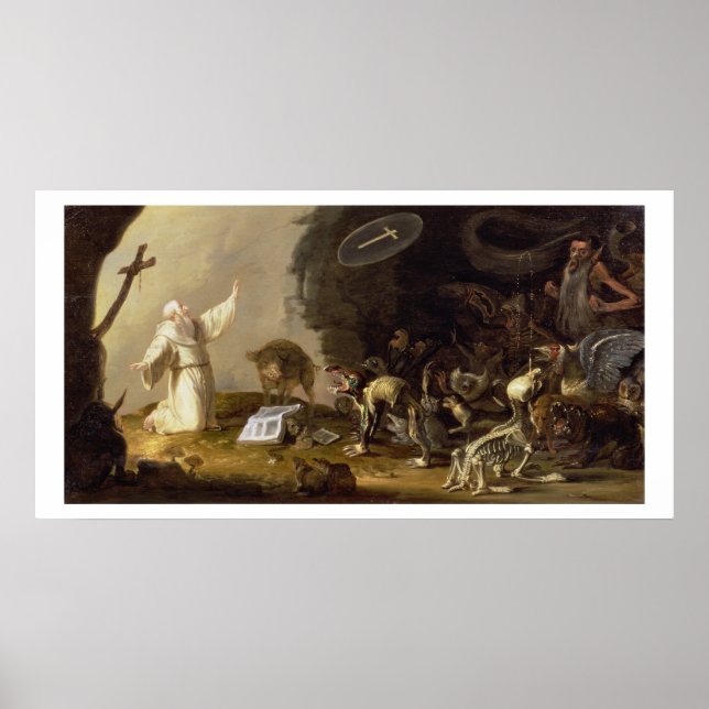 Poster La tentation de St. Anthony (panneau) (Devant)