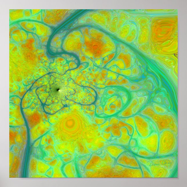 Poster La Terre Verte - Marées Turquoises et Or (Devant)