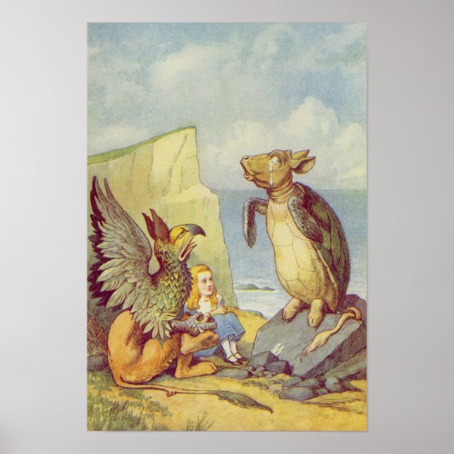 Poster La Tortue Fausse et le Griffin (Devant)