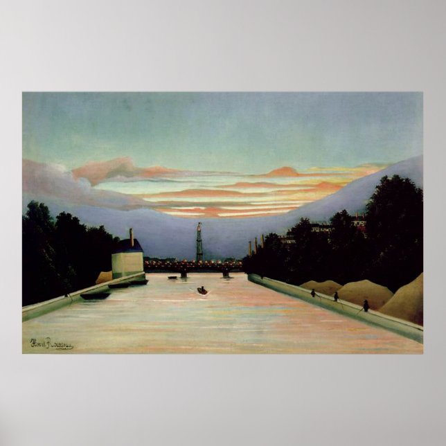 Poster La Tour Eiffel Henri Rousseau 1898 (Devant)