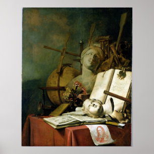 Poster La Transience de toutes les choses terrestres, c.1