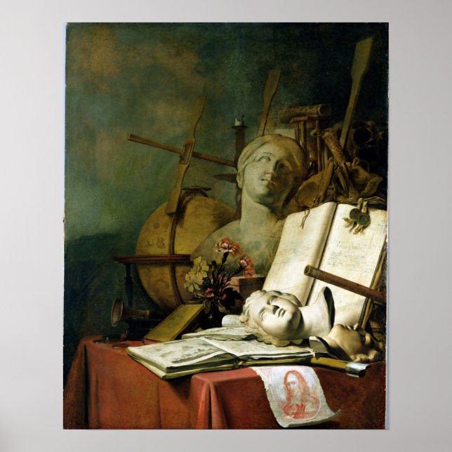 Poster La Transience de toutes les choses terrestres, c.1 (Devant)