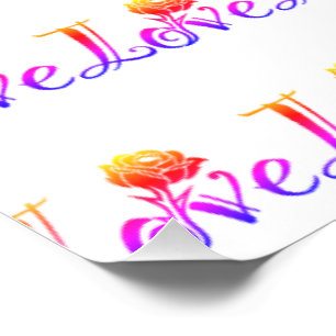 Poster La typographie de la nature : l'amour dans chaque