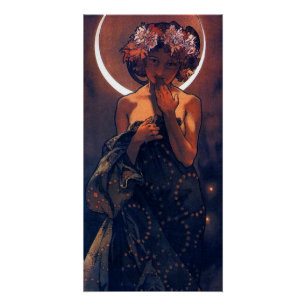 Poster La vedette du soir, Art nouveau d'Alfons Mucha