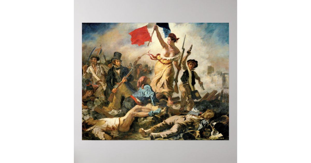 Poster La Victoire de Delacroix Lady Zazzle.fr