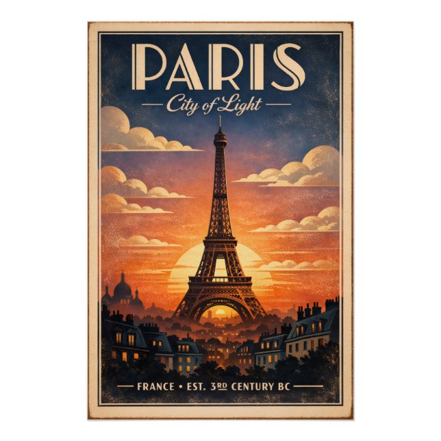 Poster La vie à Paris (Devant)