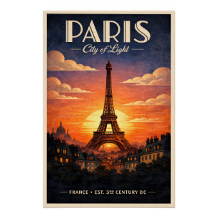 Poster La vie à Paris