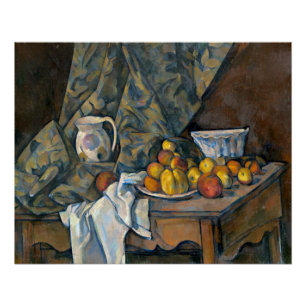 Poster La vie de Paul Cezanne   toujours avec des pommes