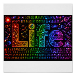 Poster La vie d'un Starkind | Impression sur carton mouss