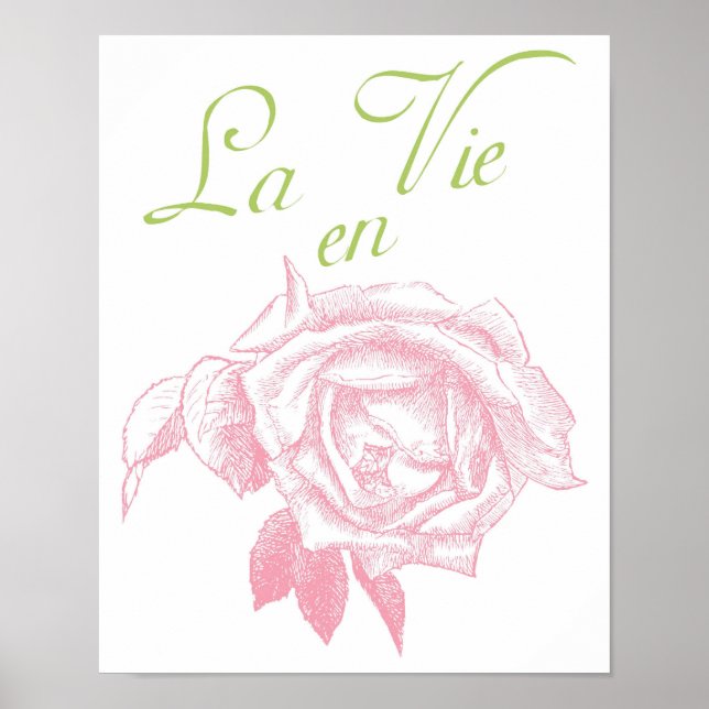 Poster la vie en rose (Devant)