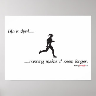 Poster La Vie Est Courte - Courante