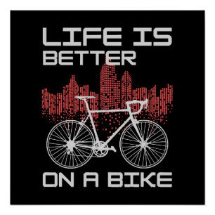 Poster La vie est meilleure à vélo