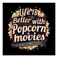 La vie est meilleure avec un design rétro Popcorn