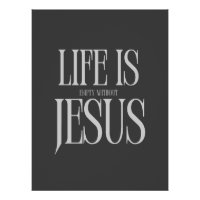 La Vie Est Vide Sans Jésus - Foi Chrétienne Audaci