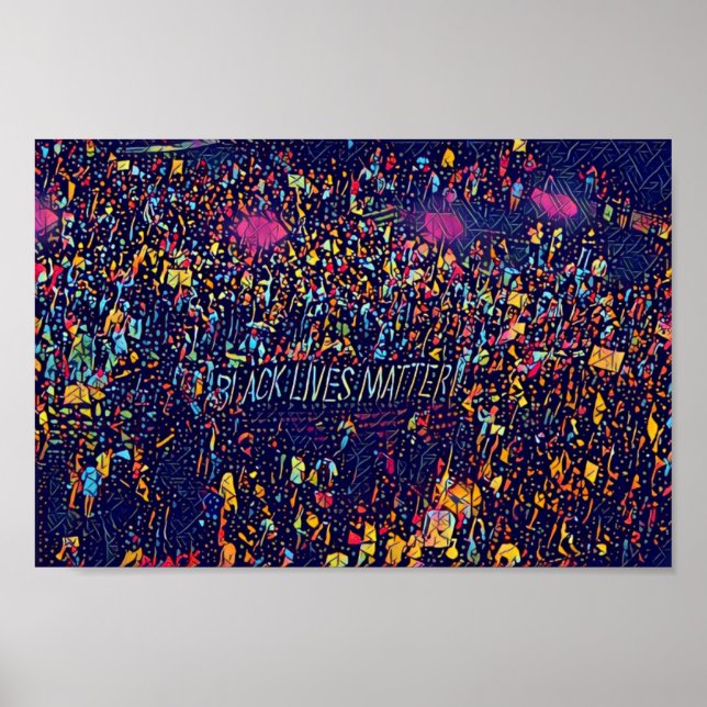 Poster La vie noire importe (Devant)