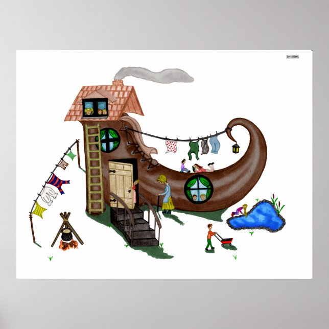 Poster La Vieille Femme Dans Le Soulier (Devant)