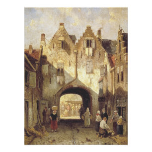 Poster La Vieille Porte de Charles Leickert