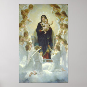 Poster La Vierge aux anges, Regina Angelorum