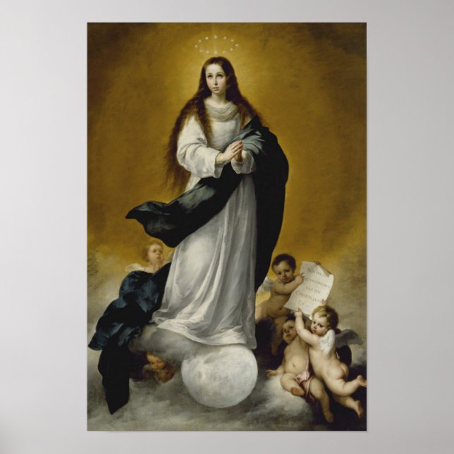 Poster La Vierge de l'Immaculée Conception (Devant)