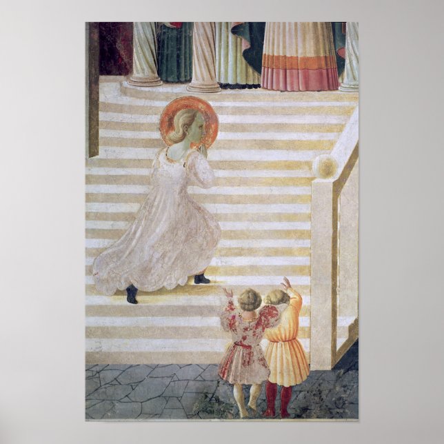 Poster La Vierge Marie monte l'escalier (Devant)