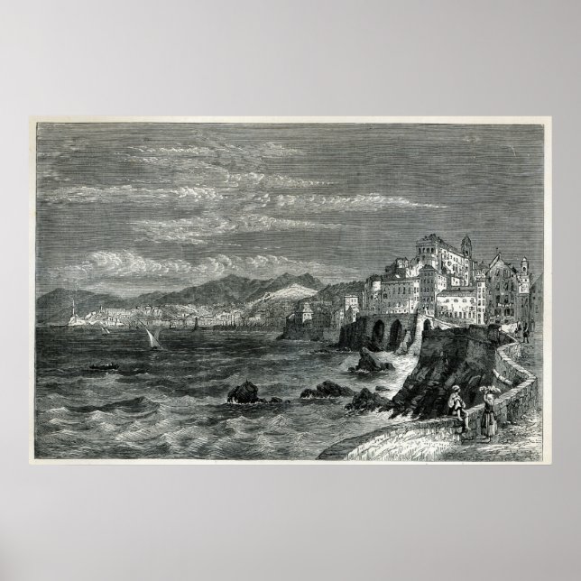 Poster La ville de Gênes (Devant)