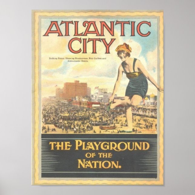 Poster La ville de l'Atlantique-terrain de jeu de la nati (Devant)