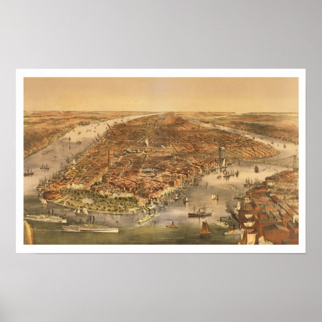 Poster La ville de New York, 18 ans (Devant)
