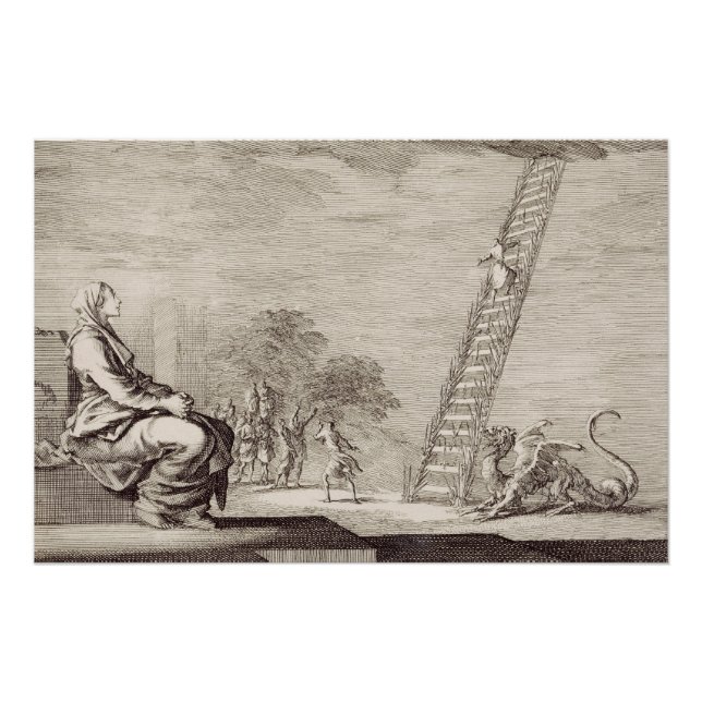Poster La vision de Sainte Perpétue : l'échelle du martyr (Devant)