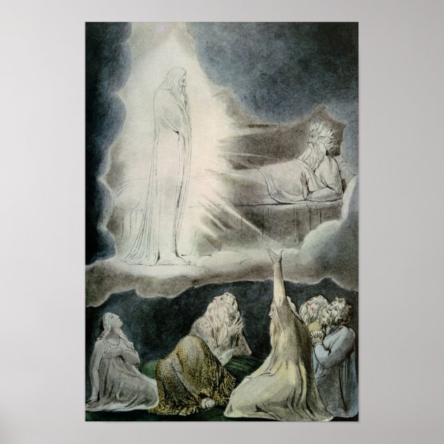 Poster La vision d'Eliphaz, 1825 (Devant)