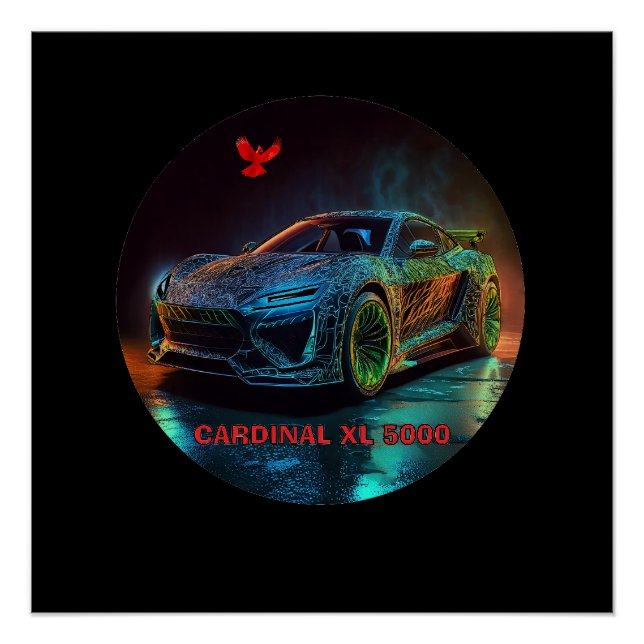 Poster La voiture de sport Cardinal XL5000 Elite (Devant)