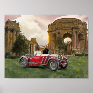 Poster La voiture rouge