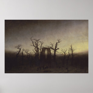 Poster L'abbaye dans Oakwood - Caspar David Friedrich