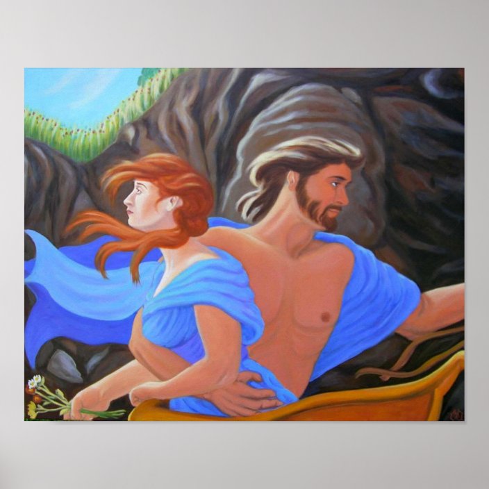 Poster L Abduction De Persephone De Hades Et De Zazzle Fr