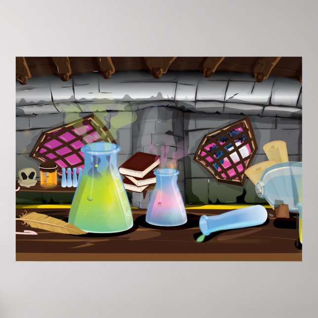Poster Laboratoire de sciences (Devant)