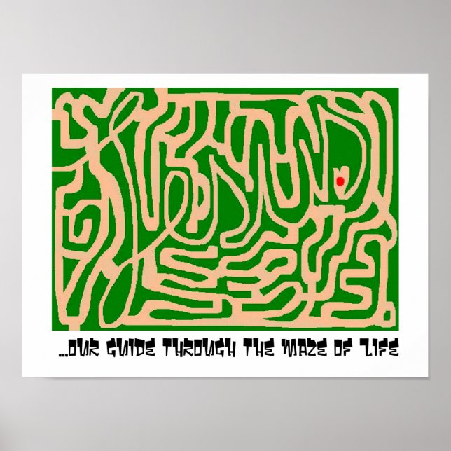 Poster labyrinthe de Jésus (Devant)