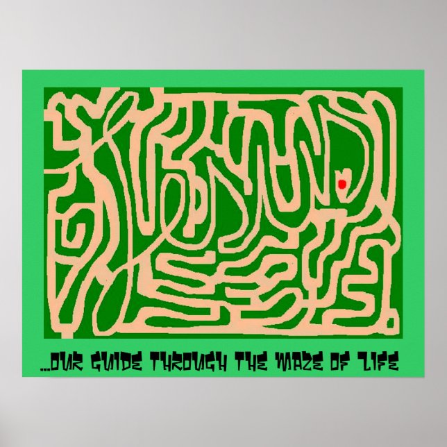 Poster labyrinthe de Jésus (Devant)