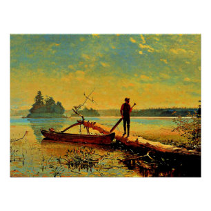 Poster Lac Adirondack par Winslow Homer