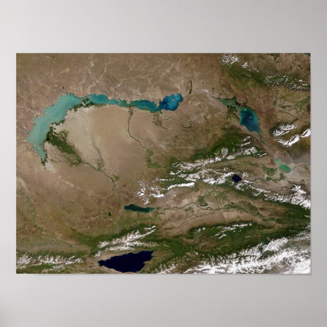 Poster Lac Balkhash dans l'est du Kazakhstan (Devant)