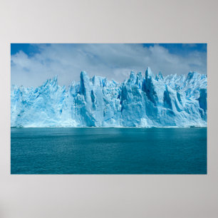 Poster Lac Bleu, Glace Et Ciel