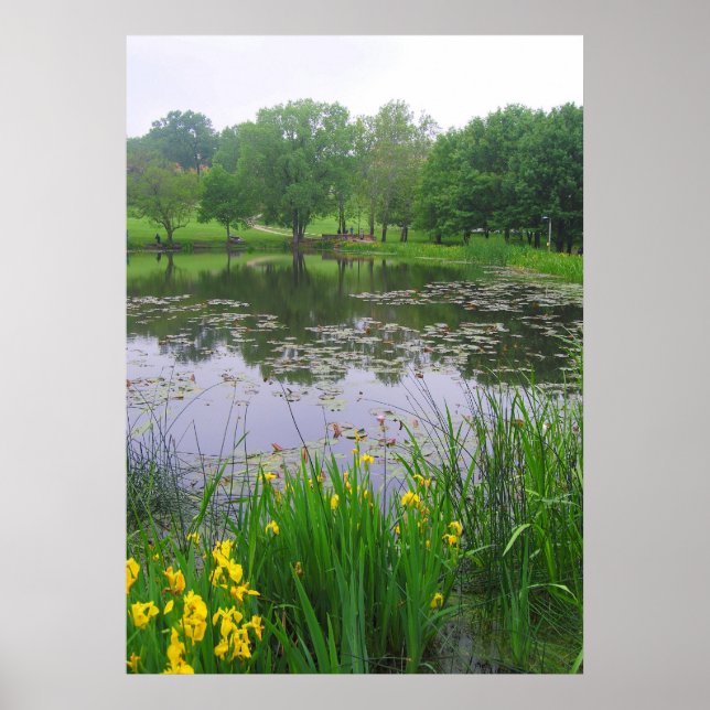 Poster Lac de Lawrence, Kansas (Devant)