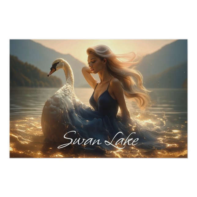 POSTER LAC DES CYGNES - BALLET & DANSE -  (Devant)