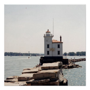 Poster Lac Erie Lighthouse