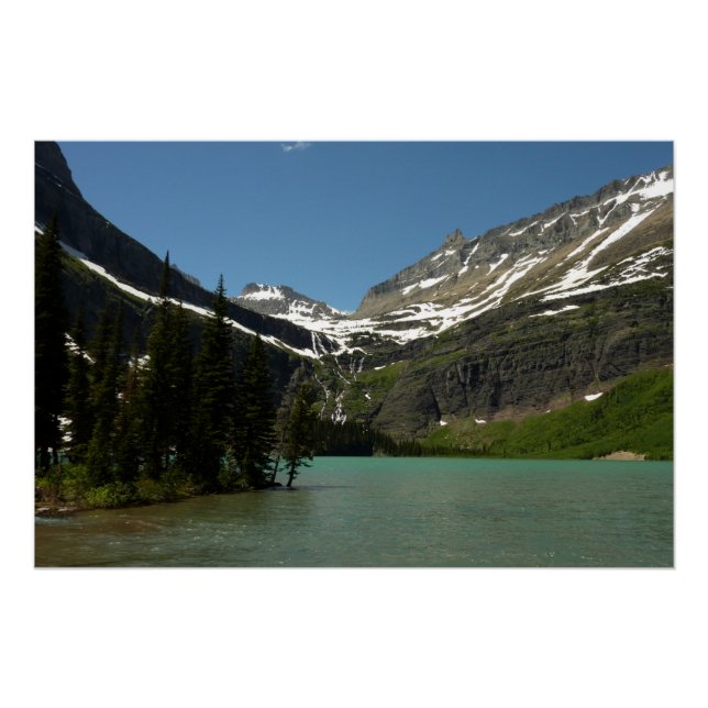 Poster Lac Grinnell au Glacier National Park (Devant)