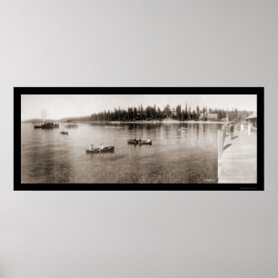 Poster Lac Tahoe, CA Photo 1908