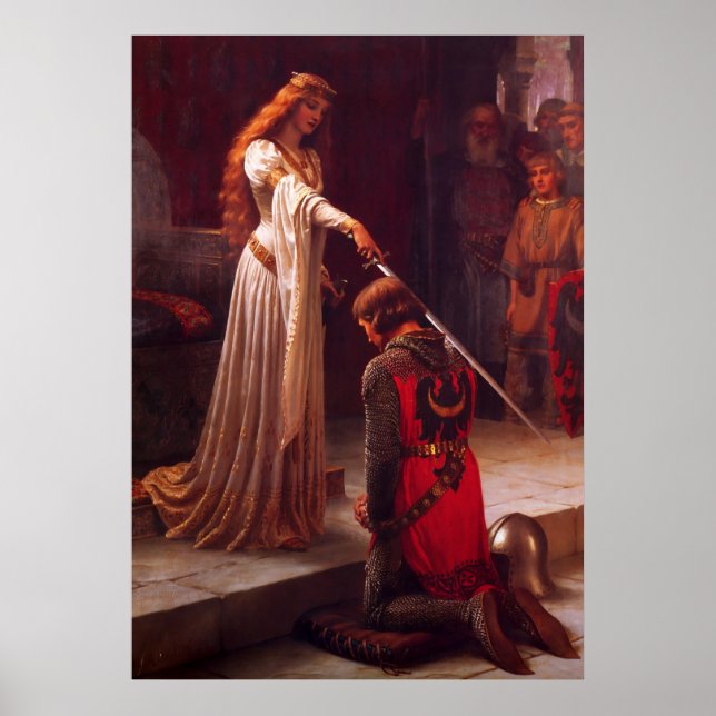 Poster L'accolade d'Edmund Blair Leighton (Devant)