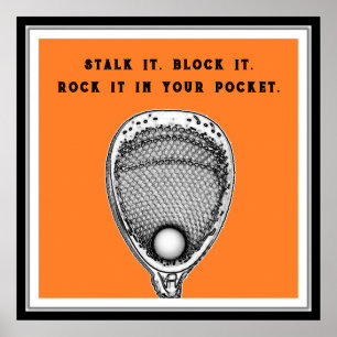 Poster Lacrosse Goalie