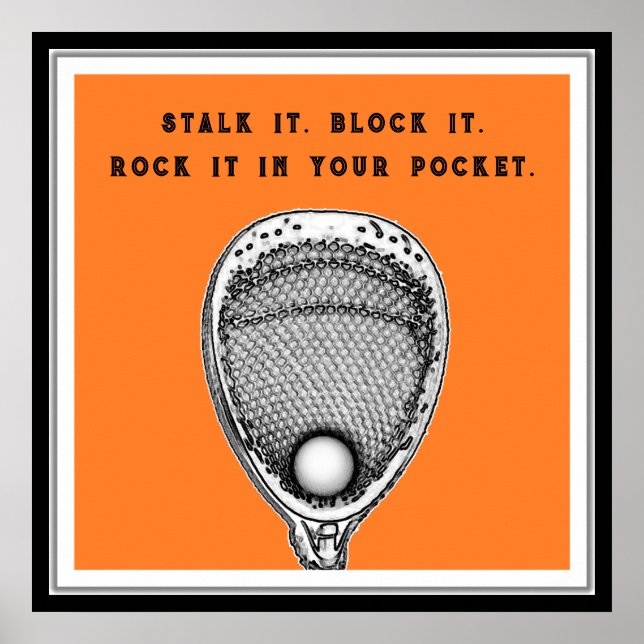 Poster Lacrosse Goalie (Devant)