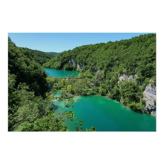 Poster Lacs de Plitvice Croatie (Devant)